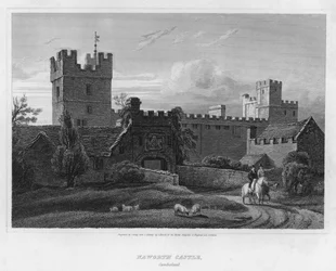Château de Naworth, Cumberland (gravure)