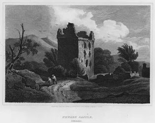 Château de Newark, Selkirkshire (gravure)