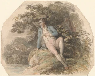 Figure dans un paysage