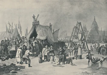 La foire sur la Tamise gelée, 1814