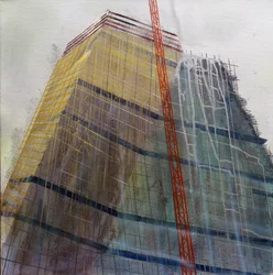 Metastructure IX, 2016 (oil on canvas)