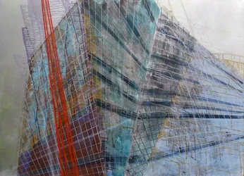 Métastructure VI, 2016 (huile sur toile)