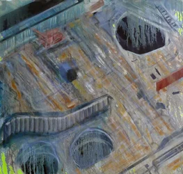 Métastructure V, 2015 (huile sur toile)