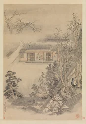 Boire dans le jardin de bambous, 1773.