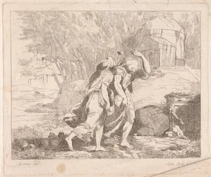 Deucalion et Pyrrha après le déluge