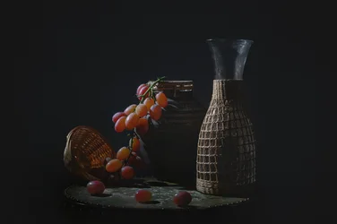 Nature morte aux raisins noirs