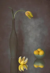 Tulipes gracieuses et citrons