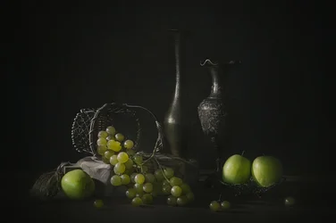 Raisins et pommes à l