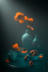 Coquelicots et fraises mélancoliques