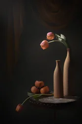 Tulipes et fruits mélancoliques
