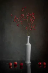 Nature morte aux baies rouges