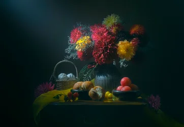 Nature morte rustique de la récolte