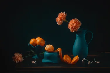 Nature morte aux oranges éclatantes