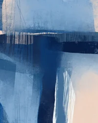 Abstraction bleu profond