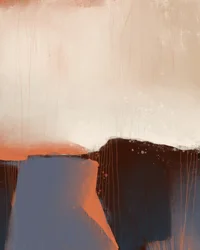 Horizon abstrait aux tons terreux