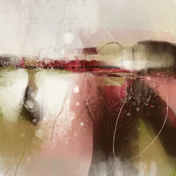 Paysage abstrait rouge