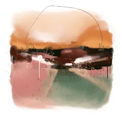 Horizon abstrait et doux