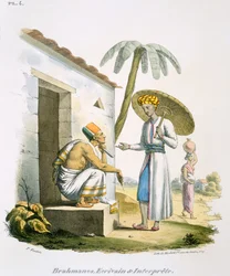 Brahmanes : un scribe et un interprète, 1827-35