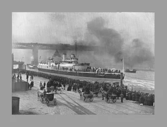 HMS Victoria à Newcastle-On-Tyne, vers 1887