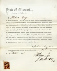 Serment de loyauté de Michael Cayon du Missouri, Comté de St. Louis