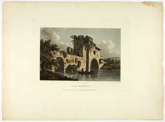 Ponte Nomentano, planche vingt-sept des Ruines de Rome