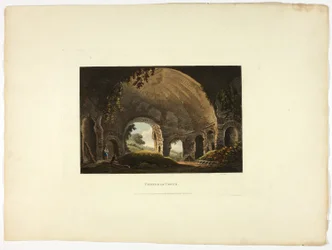 Temple de Vénus, planche trente-huit des Ruines de Rome