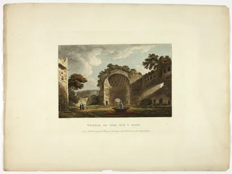 Temple du Soleil et de la Lune, deuxième plaque des Ruines de Rome