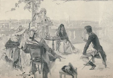 Napoléon en société à Valence, 1785