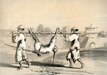 Croquis du mur le matin après la grande attaque, Chine, vers 1860
