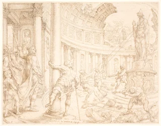 Josias ordonne que les statues de pierre d