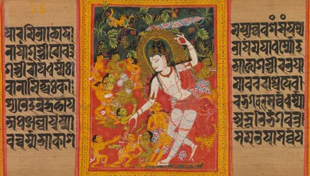 Bodhisattva Avalokiteshvara dispensant des bienfaits
