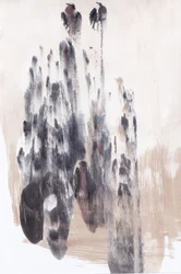 Paysage abstrait « Deux oiseaux »