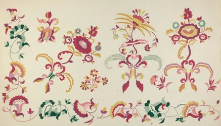Broderie de couvre-lit, 1935-1942