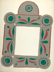 Miroir peint Lockwood