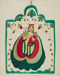 Retable en bois, San Antonio, vers 1937