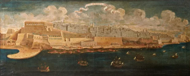 Vue de la ville de Malte depuis l