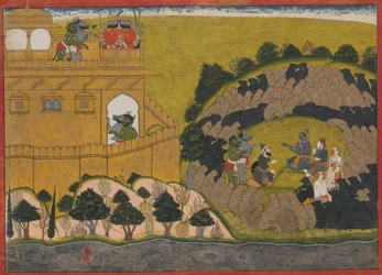 Rama libère les espions démons Shuka et Sarana : Folio de la série du Siège de Lanka