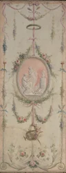 Panneau décoratif, un des deux