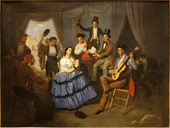 Danseuse dans une maison de carnaval