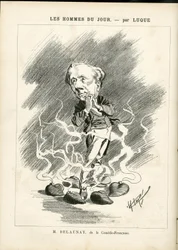 Illustration de Manuel Luque (1854-1919) pour la couverture de La Caricature (1880)
