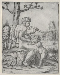 Faune et enfant, vers 1509