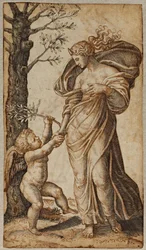 Réconciliation de Minerve et Cupidon