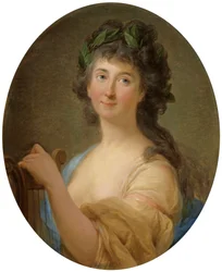 Portrait de Catherine Gattai Tomatis en tant que muse