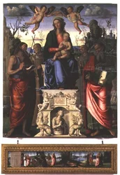 Madone et Enfant avec Saint Jean-Baptiste, Saint Bernardin de Sienne et Saint Jérôme
