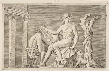 Apollon gardant les troupeaux d