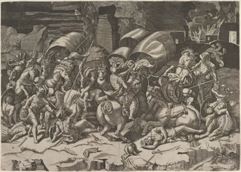 Bataille avec un coutelas