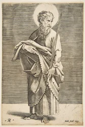 Saint Paul regardant à droite et tenant une épée et un livre