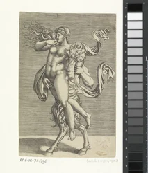 Satyre et nymphe