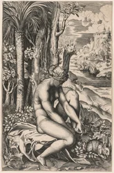 Vénus blessée par une épine de rose
