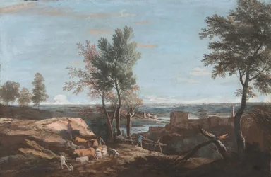 Paysage pastoral étendu